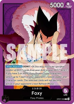 One Piece-Karte Foxy (059) OP07-059