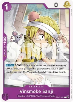 One Piece-Karte Vinsmoke Sanji OP07-061