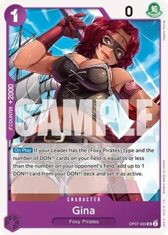 One Piece-Karte Gina OP07-065