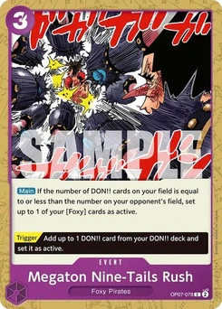 One Piece-Karte Megaton Nine-Tails Rush OP07-078