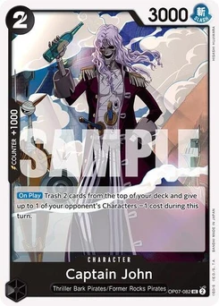 One Piece-Karte Captain John OP07-082