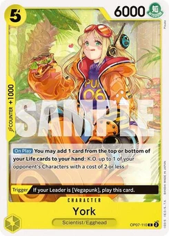 One Piece-Karte York OP07-110