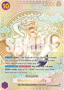 One Piece-Karte Monkey.D.Luffy (119) (SP) (Gold) OP05-119v2
