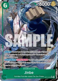 One Piece-Karte Jinbe (031) (Alternate Art) OP11-031v2