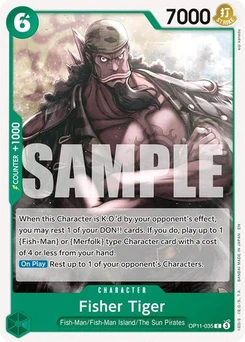 One Piece-Karte Fisher Tiger OP11-035