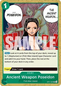 One Piece-Karte Ancient Weapon Poseidon OP11-037