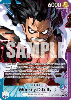 One Piece-Karte Monkey.D.Luffy (040) (Alternate Art) OP11-040v2