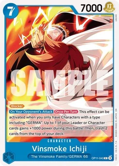 One Piece-Karte Vinsmoke Ichiji OP11-043