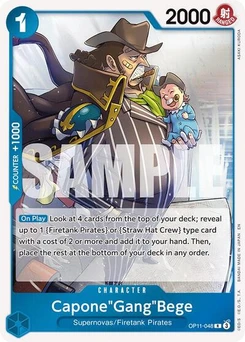 One Piece-Karte Capone"Gang"Bege (048) OP11-048