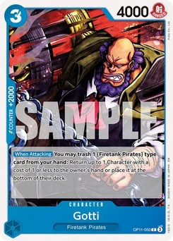 One Piece-Karte Gotti OP11-050