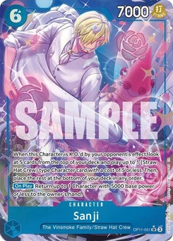 One Piece-Karte Sanji (Alternate Art) OP11-051v2