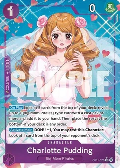 One Piece-Karte Charlotte Pudding (Alternate Art) OP11-070v2