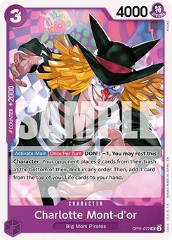 One Piece-Karte Charlotte Mont-d'or OP11-072
