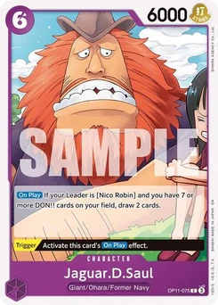 One Piece-Karte Jaguar.D.Saul OP11-075