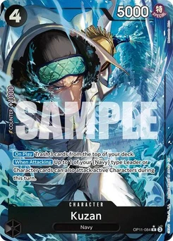 One Piece-Karte Kuzan (Alternate Art) OP11-084v2
