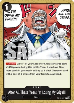 One Piece-Karte After All These Years I'm Losing My Edge!!! OP11-097