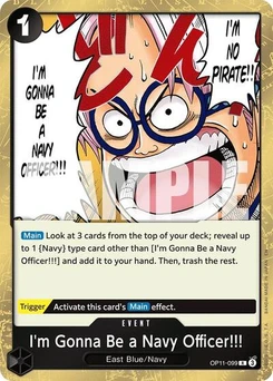 One Piece-Karte I'm Gonna Be a Navy Officer!!! OP11-099