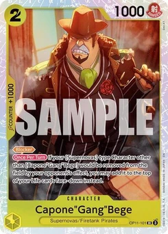 One Piece-Karte Capone"Gang"Bege (101) OP11-101