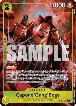 One Piece-Karte Capone"Gang"Bege (101) (Alternate Art) OP11-101v2