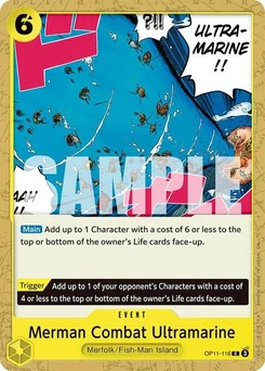 One Piece-Karte Merman Combat Ultramarine OP11-116