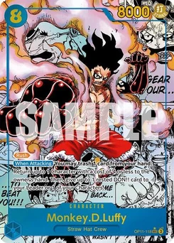 One Piece-Karte Monkey.D.Luffy (118) (Manga) OP11-118v3