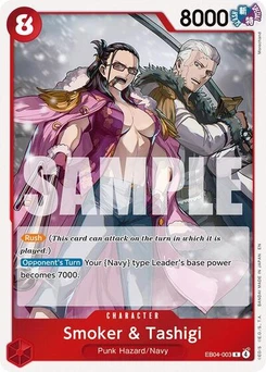 One Piece-Karte Smoker & Tashigi EB04-003
