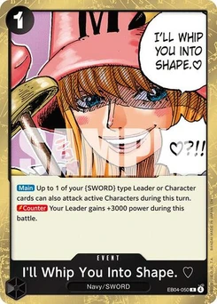 One Piece-Karte I'll Whip You Into Shape. EB04-050