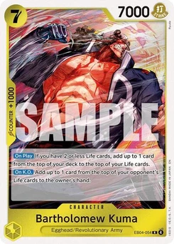 One Piece-Karte Bartholomew Kuma (EB04-054) EB04-054