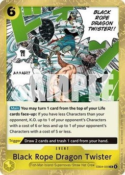 One Piece-Karte Black Rope Dragon Twister EB04-059