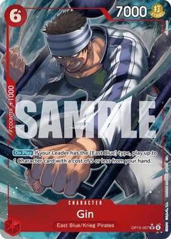 One Piece-Karte Gin (Alternate Art) OP15-007v2