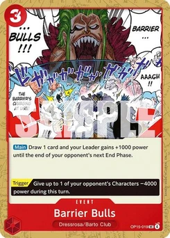 One Piece-Karte Barrier Bulls OP15-019