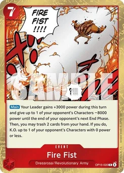 One Piece-Karte Fire Fist OP15-020