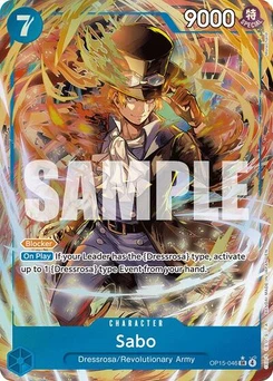 One Piece-Karte Sabo (Alternate Art) OP15-046v2