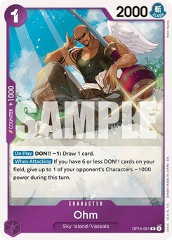 One Piece-Karte Ohm OP15-061