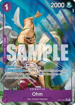 One Piece-Karte Ohm (Alternate Art) OP15-061v2