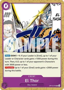 One Piece-Karte El Thor OP15-075