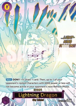 One Piece-Karte Lightning Dragon (Alternate Art) OP15-077v2