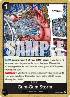 One Piece-Karte Gum-Gum Storm OP15-095
