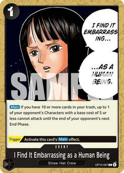 One Piece-Karte I Find It Embarrassing as a Human Being OP15-097