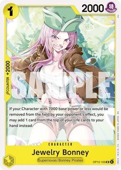 One Piece-Karte Jewelry Bonney (OP15-105) OP15-105