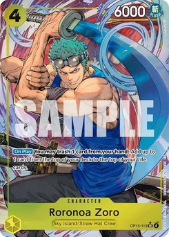 One Piece-Karte Roronoa Zoro (OP15-113) (Alternate Art) OP15-113v2