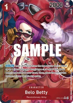 One Piece-Karte Belo Betty (015) (Alternate Art) OP05-015v2