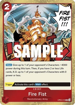 One Piece-Karte Fire Fist OP05-019