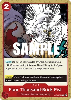One Piece-Karte Four Thousand-Brick Fist OP05-020