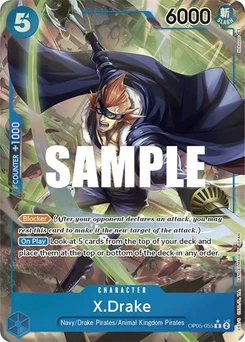One Piece-Karte X.Drake (Alternate Art) OP05-055v2