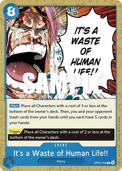 One Piece-Karte It's a Waste of Human Life!! OP05-058