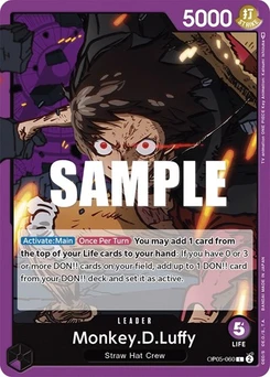 One Piece-Karte Monkey.D.Luffy (060) OP05-060