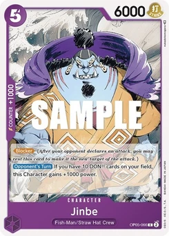 One Piece-Karte Jinbe OP05-066