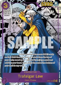 One Piece-Karte Trafalgar Law (069) (Alternate Art) (Manga) OP05-069v2