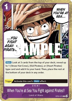 One Piece-Karte When You're at Sea You Fight against Pirates!! OP05-076